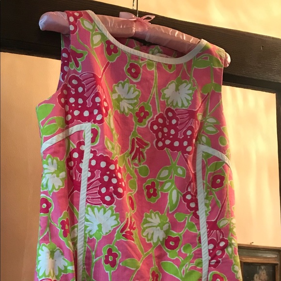 Lilly Pulitzer Originals Shift Dress size 6 Hotty Pink Bloomers - Picture 1 of 5